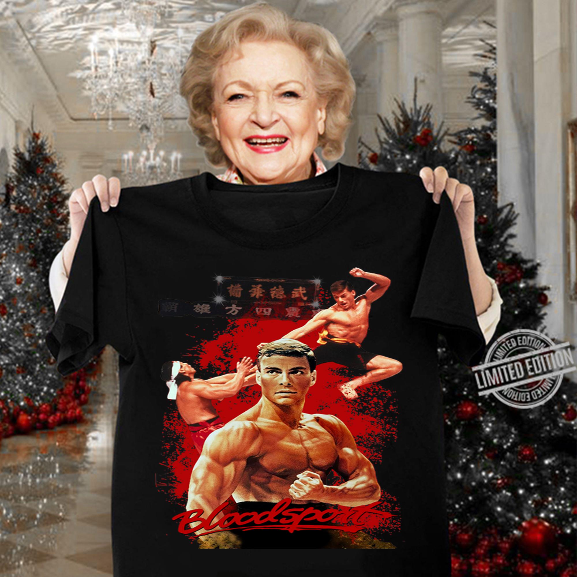 Bloodsport Van Damme Retro Fighting Movie t-shirt woman shirt