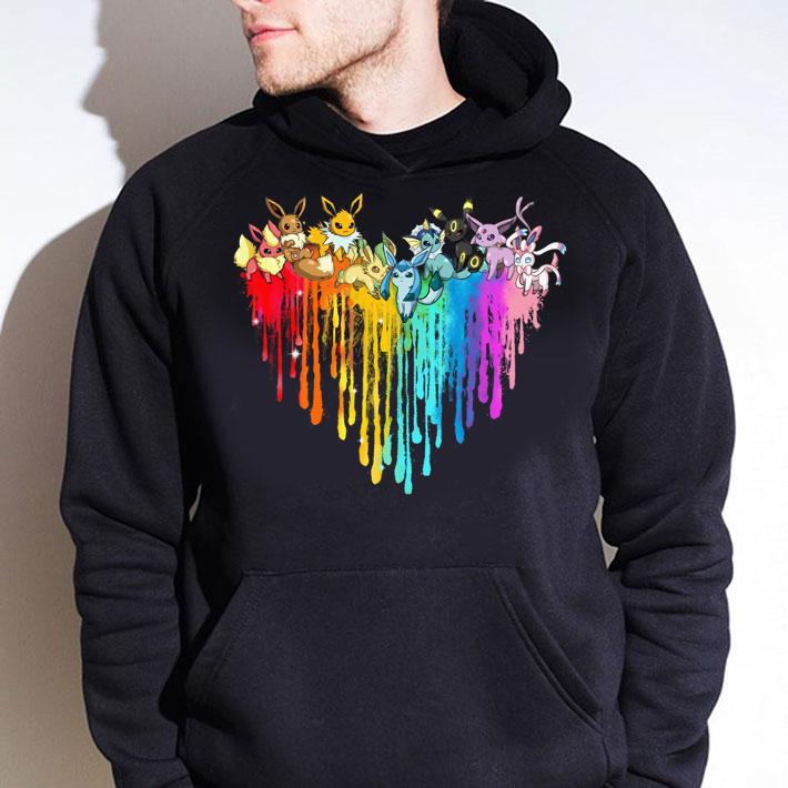 Eevee Mega Evolutions Heart t-shirt hoodie