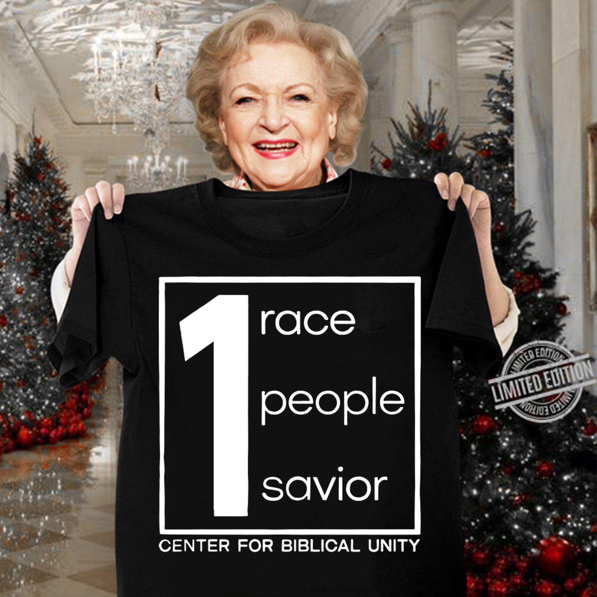 1 Race People Savior Center For Biblical Unity t-shirt woman shirt