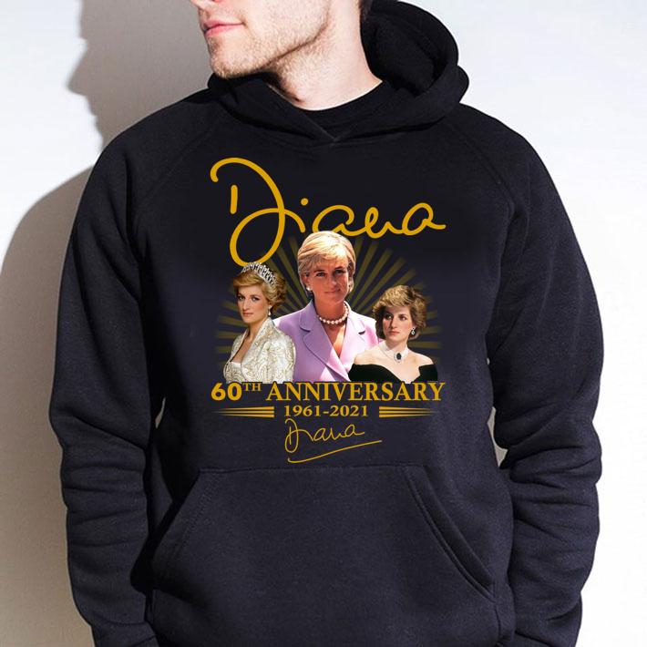 Diana Princess of Wales 60th anniversary 1961-2021 signature t-shirt hoodie