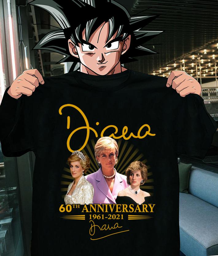 Diana Princess of Wales 60th anniversary 1961-2021 signature t-shirt shirt