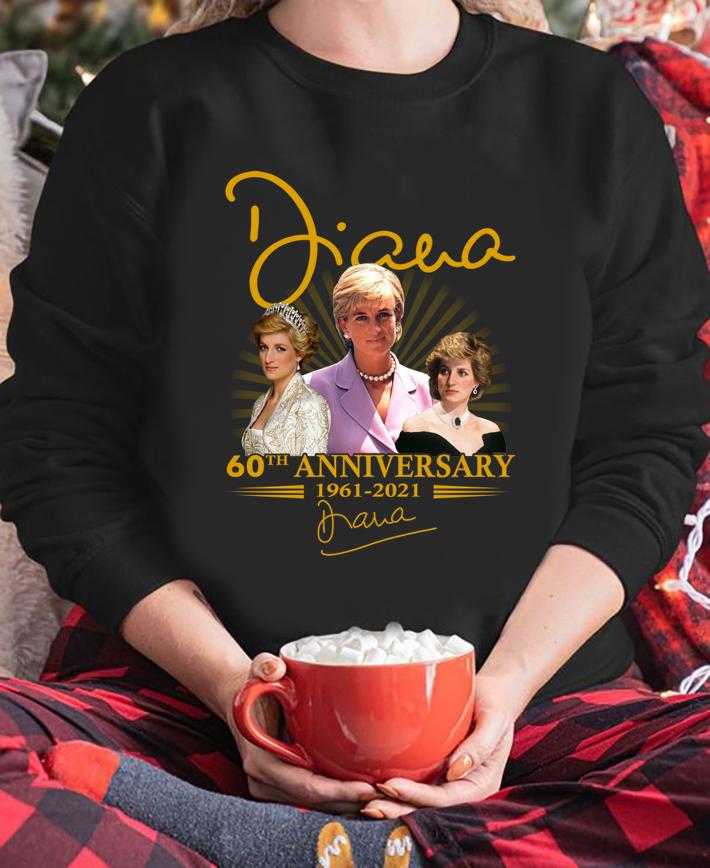 Diana Princess of Wales 60th anniversary 1961-2021 signature t-shirt sweatshirt