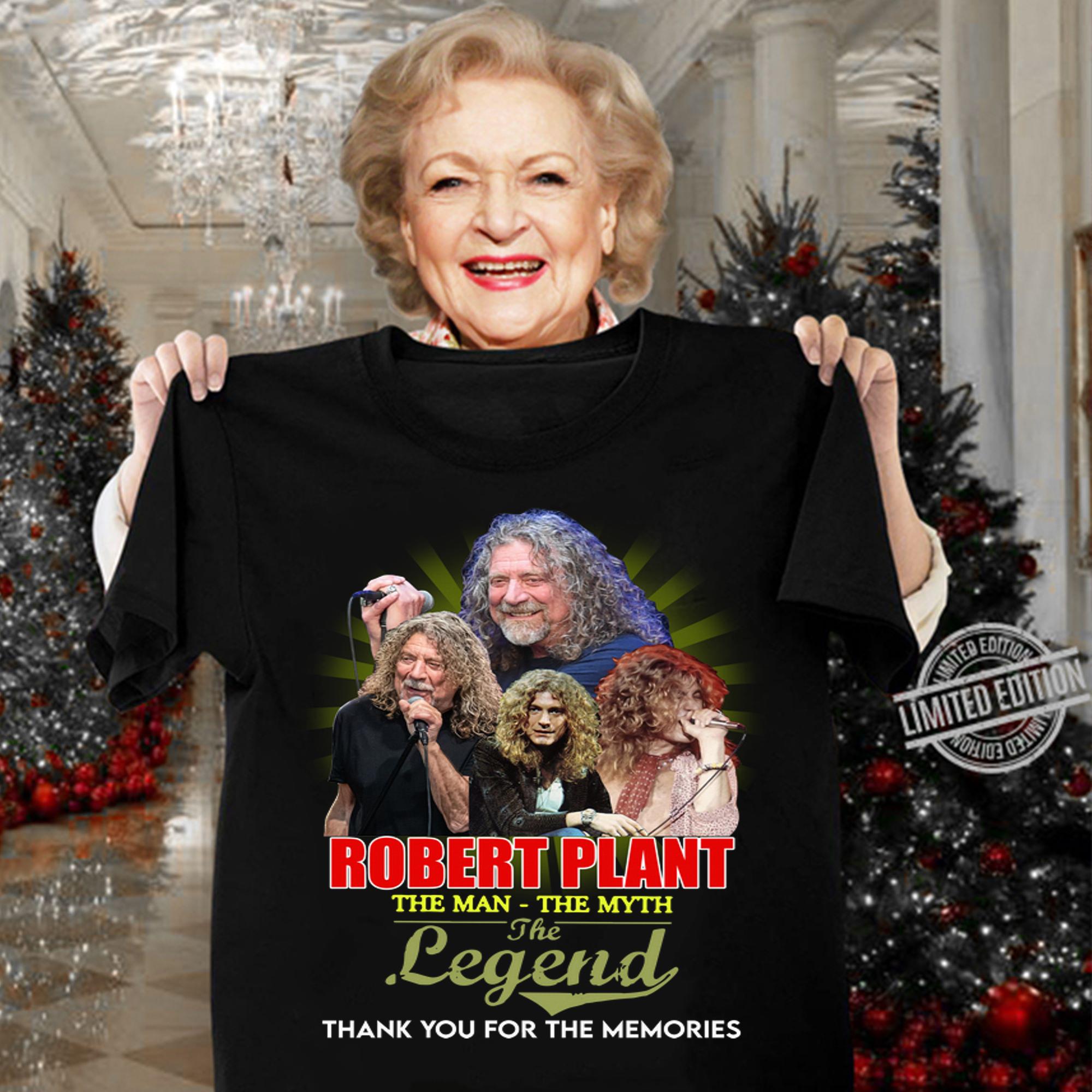 Robert Plant the man the myth the legend thank you for the memories t-shirt woman shirt
