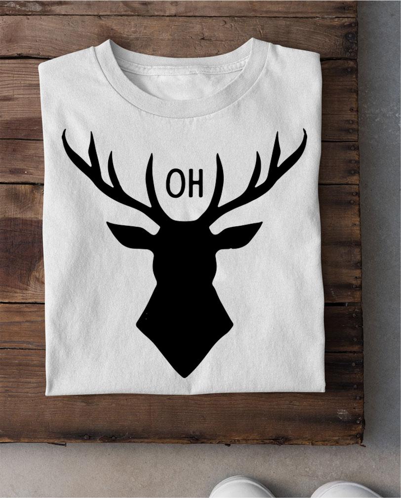 Oh Deer Gift Funny Pun Men Women Christmas Reindeer t-shirt shirt