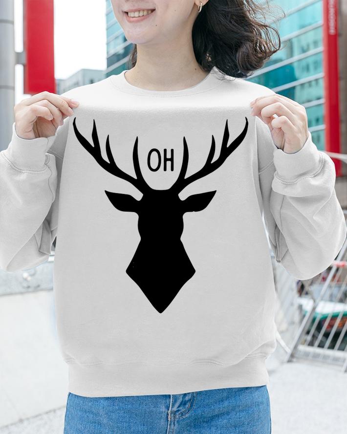 Oh Deer Gift Funny Pun Men Women Christmas Reindeer t-shirt sweatshirt