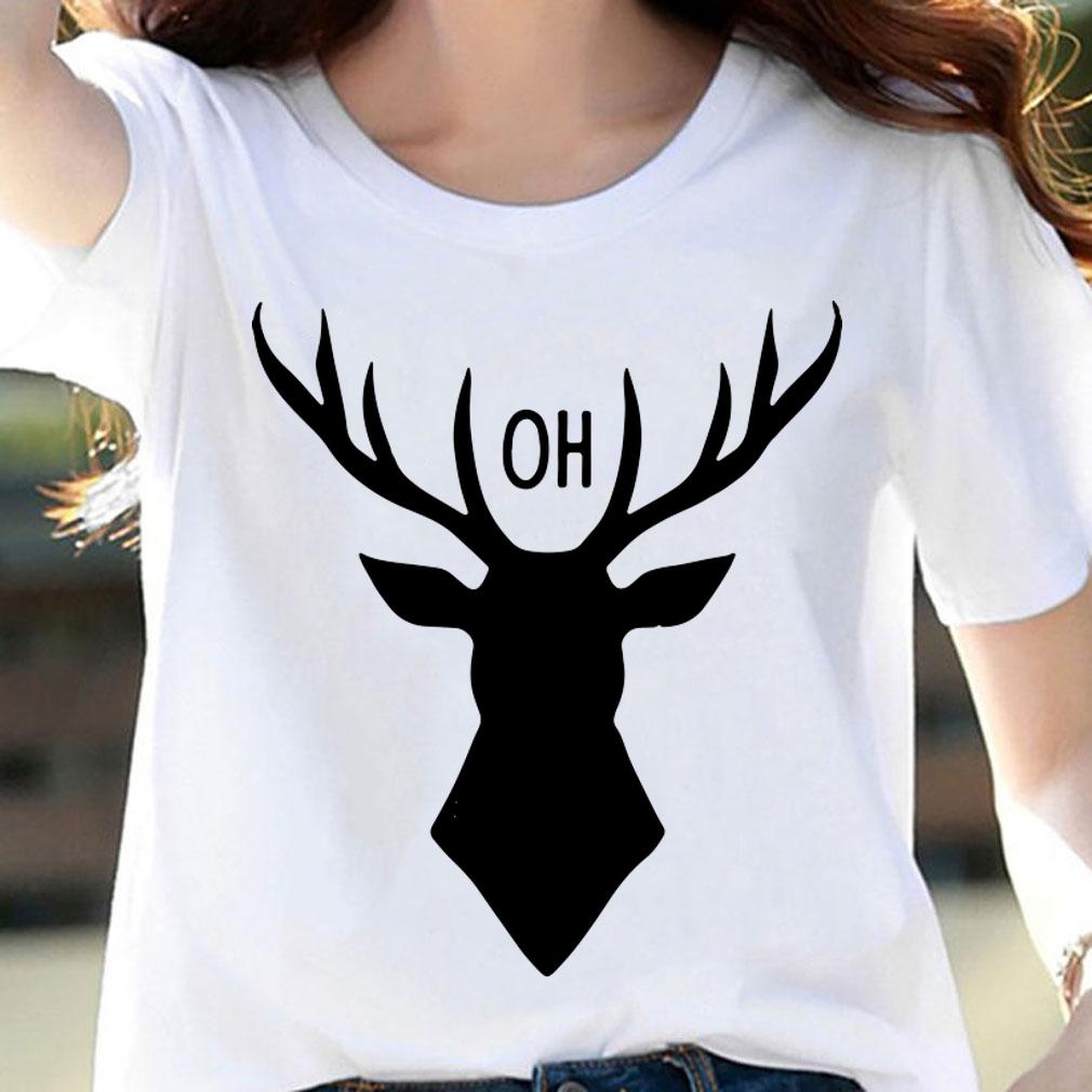 Oh Deer Gift Funny Pun Men Women Christmas Reindeer t-shirt woman shirt