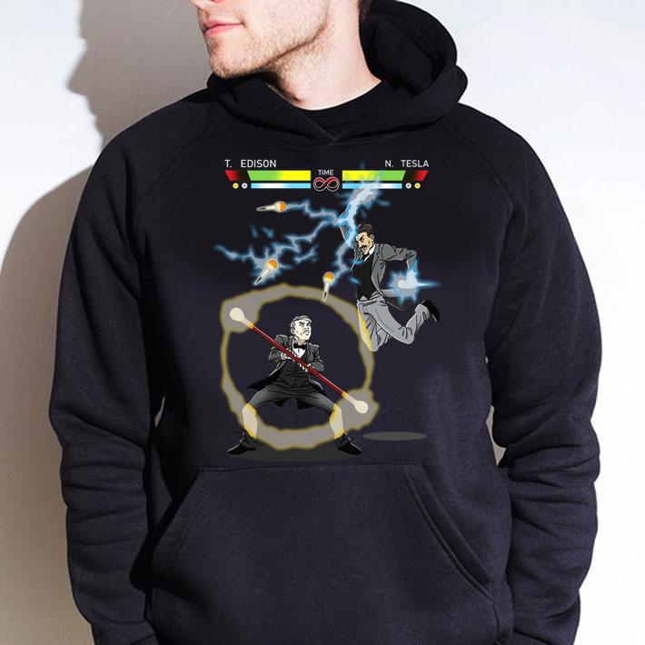 Stooble Men's Edison vs Tesla The Current War t-shirt hoodie