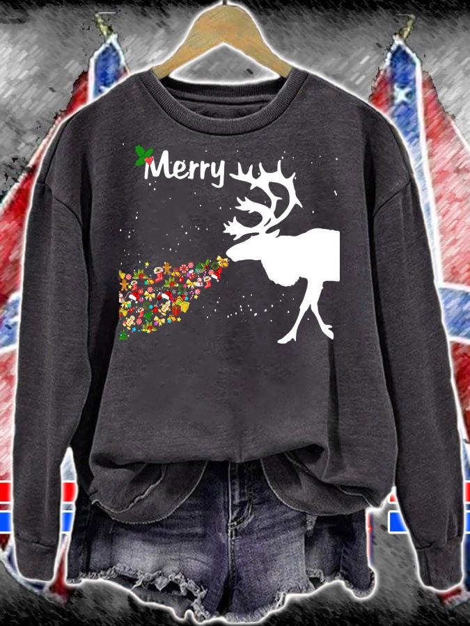 Couples Sick Reindeer DIY Funny Ugly Christmas Sweater sweater t-shirt sweatshirt