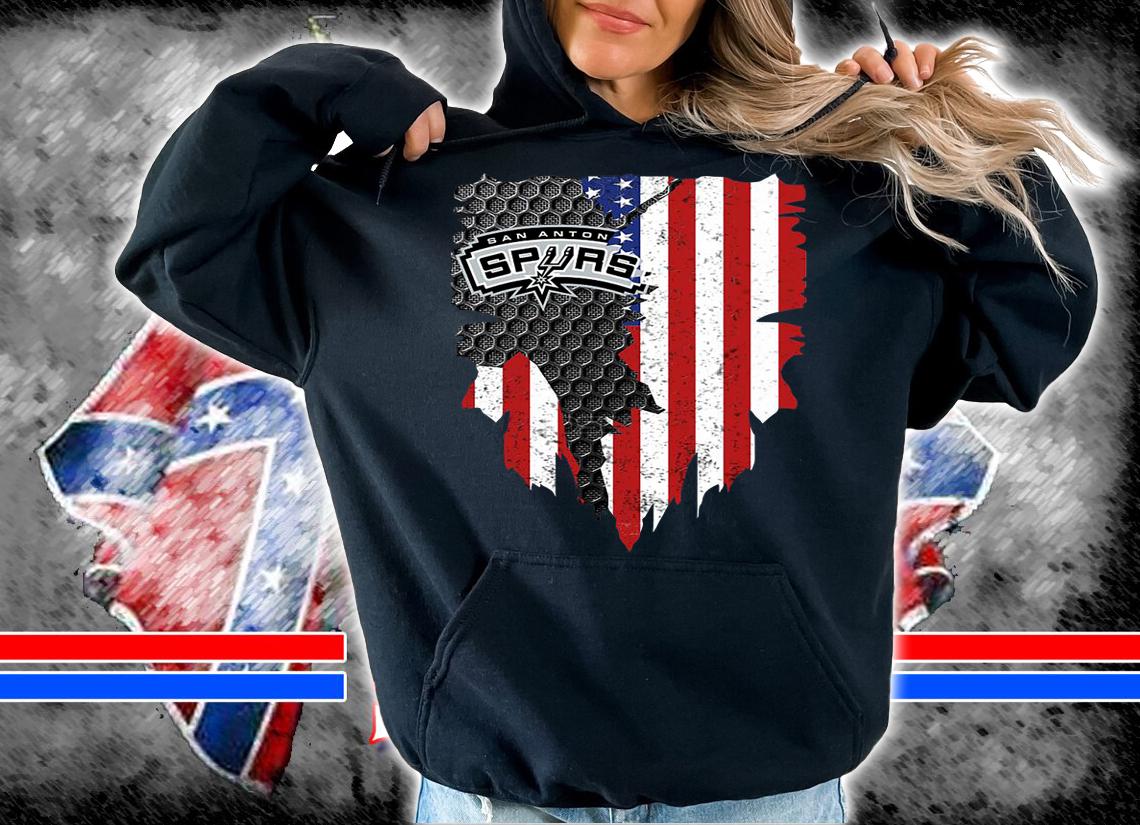 San Antonio Spurs American Flag t-shirt hoodie