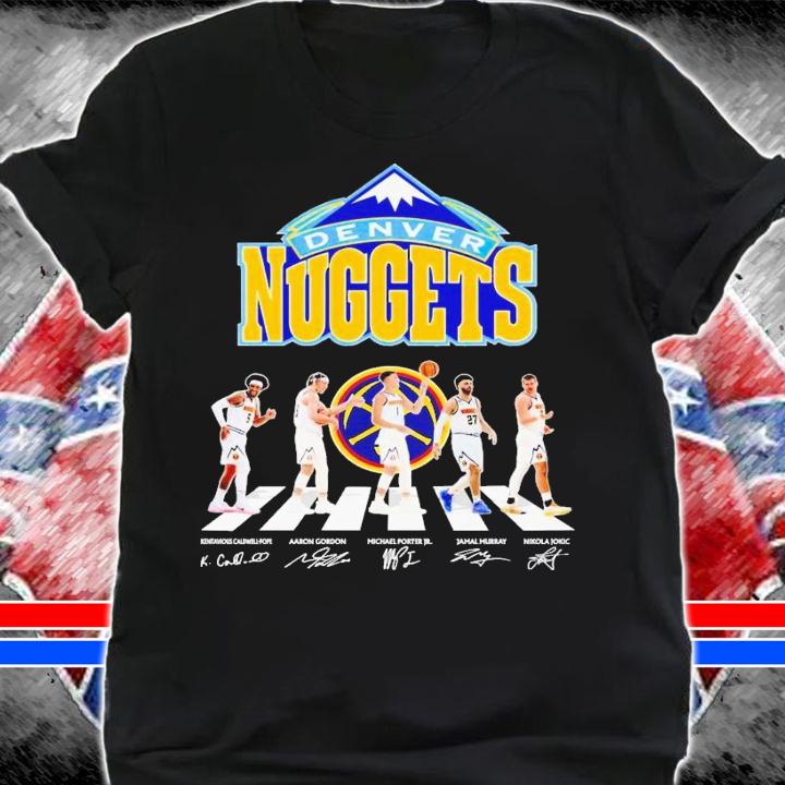 Denver Nuggests Abbey Road signatures 2023 t-shirt shirt