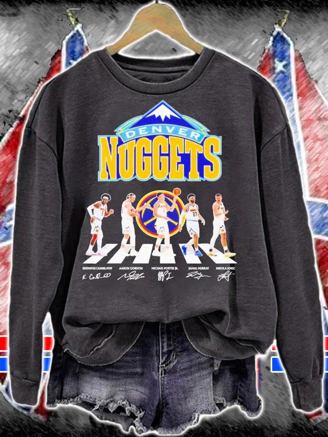 Denver Nuggests Abbey Road signatures 2023 t-shirt sweatshirt