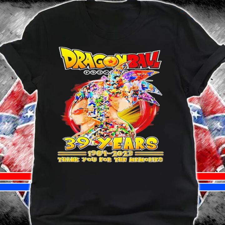 Dragon Ball 39 years 1984 2023 thank you for the memories t-shirt shirt