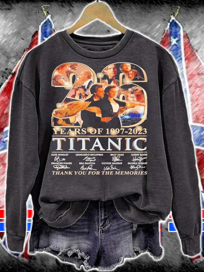 26 years of 1997 2023 Titanic thank you for the memories shirt t-shirt sweatshirt