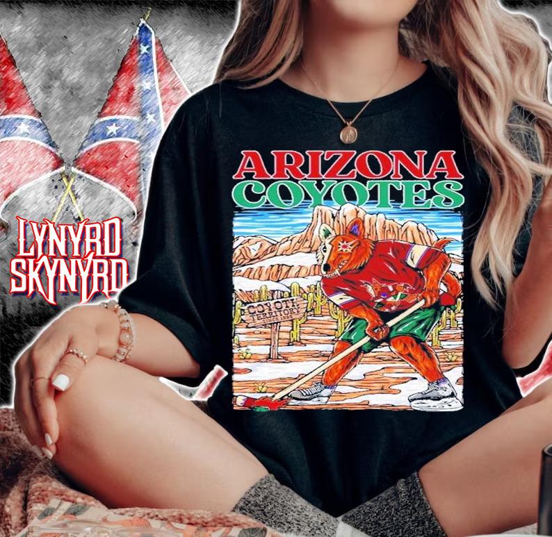 Arizona Coyotes X Modern Rockstars Hockey Shirt t-shirt woman shirt