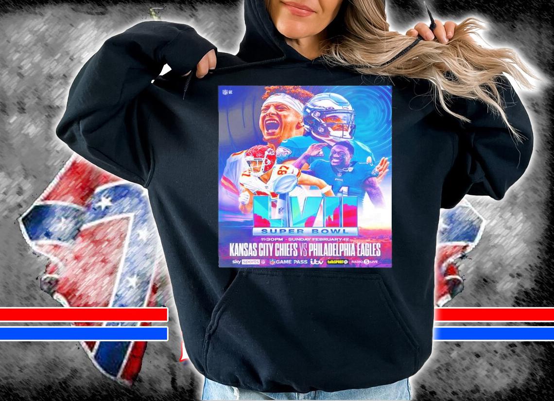 February 12 2023 Super Bowl Championship Philadelphia Eagles Vs Kansas City Chiefs Shirt t-shirt hoodie