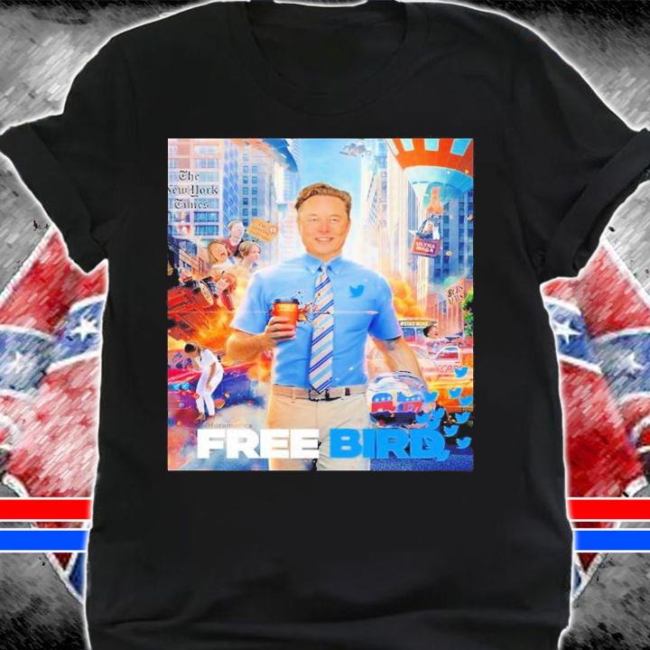 Foramerica Elon Musk Free Bird I'm Leaving Twitter Shirt t-shirt shirt