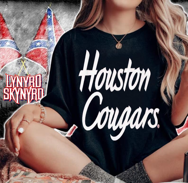 Houston Cougars wordmark shirt t-shirt woman shirt