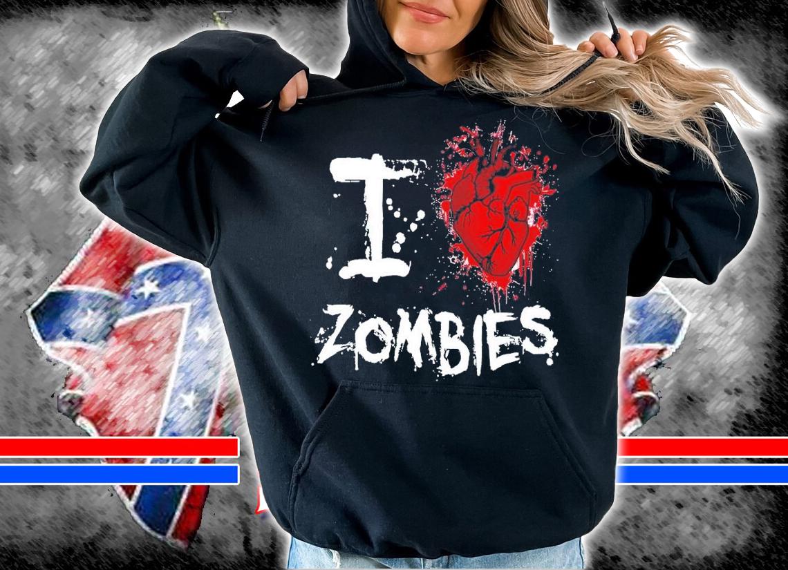 I heart zombies shirt t-shirt hoodie