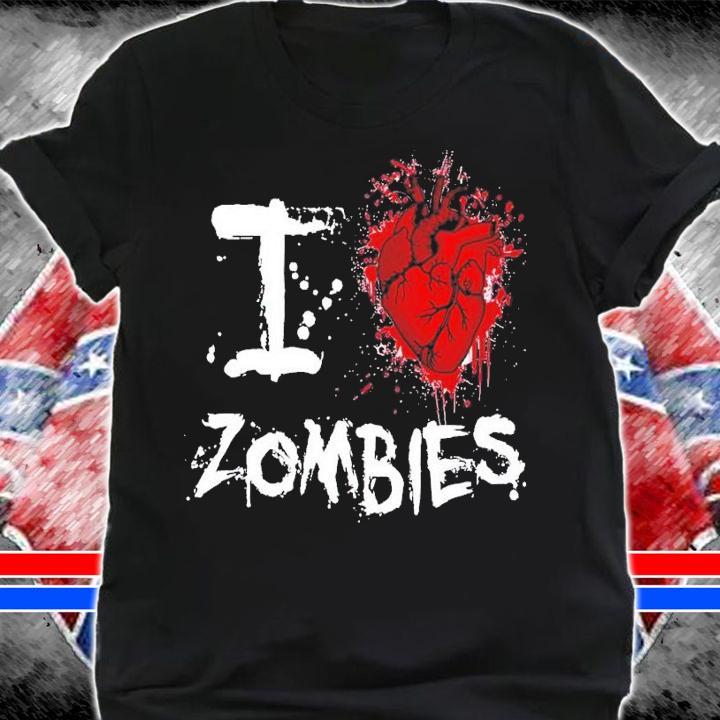 I heart zombies shirt t-shirt shirt