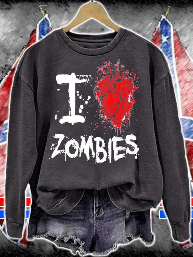 I heart zombies shirt t-shirt sweatshirt