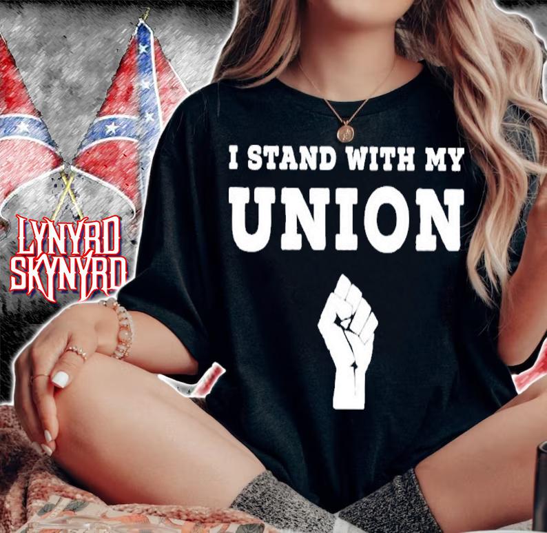I Stand With My Union Solidarity Fist Shirt t-shirt woman shirt