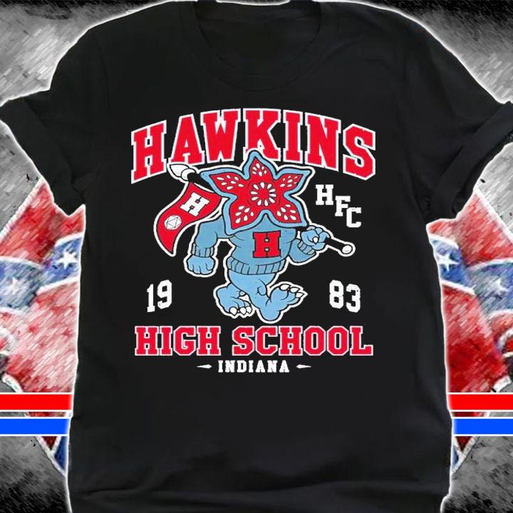 Hawkins High School Vintage Distressed Creepy Cute College Mascot shirt t-shirt shirt