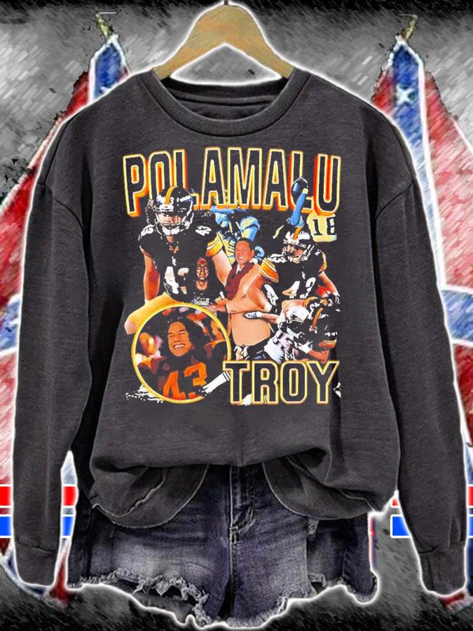 Honey Badger Wearing Troy Polamalu Pitt Dreams Shirt t-shirt sweatshirt