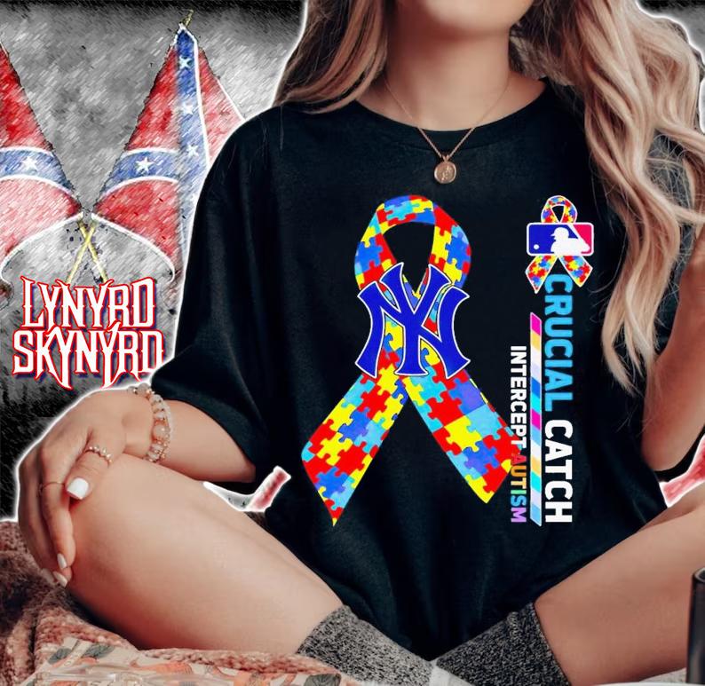 New York Yankees crucial catch intercept autism shirt t-shirt woman shirt