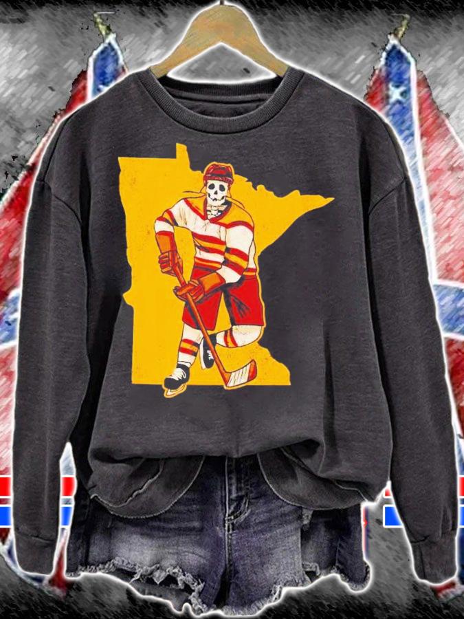 Minnesota Golden Gophers hockey 2023 skeleton shirt t-shirt sweatshirt