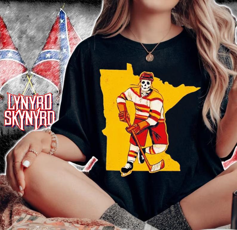 Minnesota Golden Gophers hockey 2023 skeleton shirt t-shirt woman shirt
