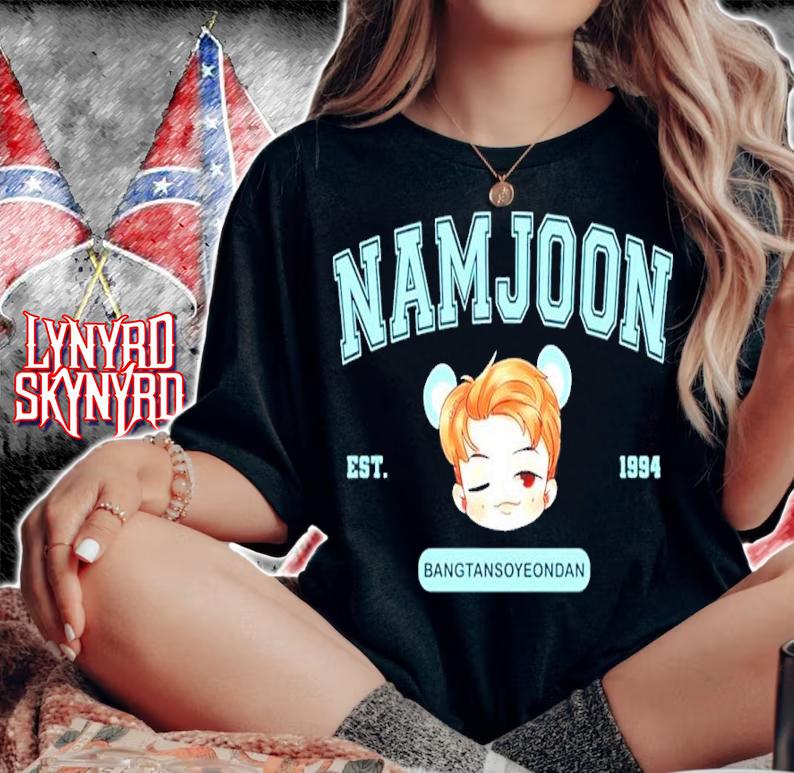 Namjoon Chibi Cute Vintage Bangtan BTS RM Est 1994 Shirt t-shirt woman shirt