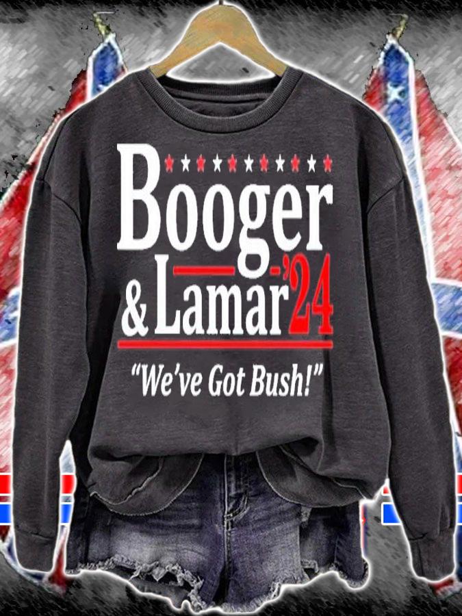 Booger and Lamar 2024 we've got bush shirt t-shirt