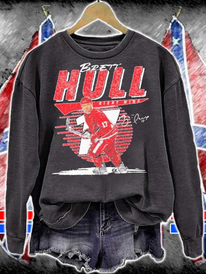 Brett Hull Detroit Comet Hockey Shirt t-shirt sweatshirt