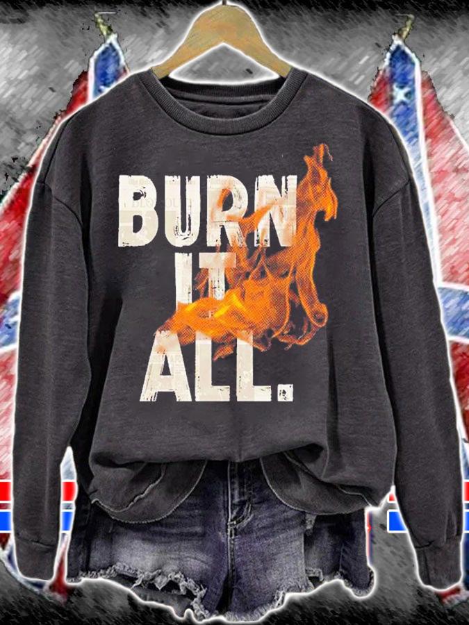 Buffalo burn it all shirt t-shirt