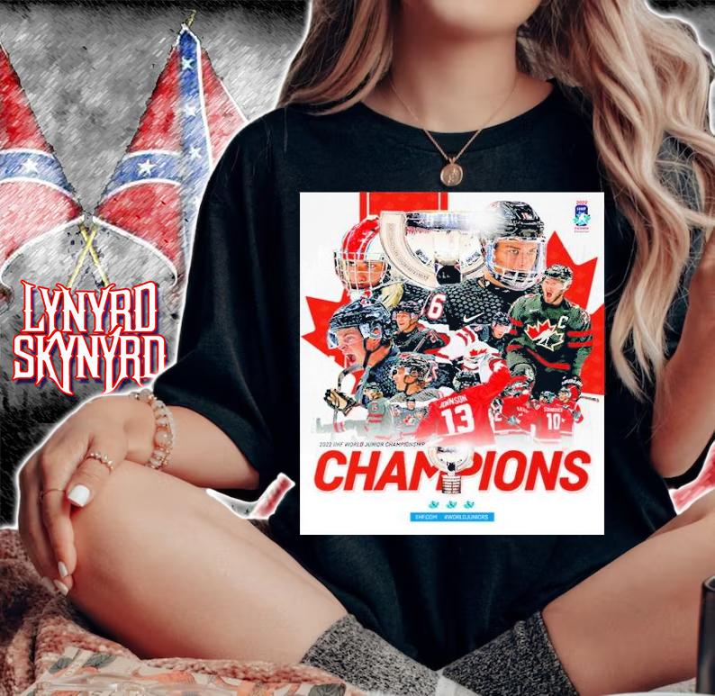 Canada 2022 IIHF World Junior Championship Champions Shirt t-shirt woman shirt