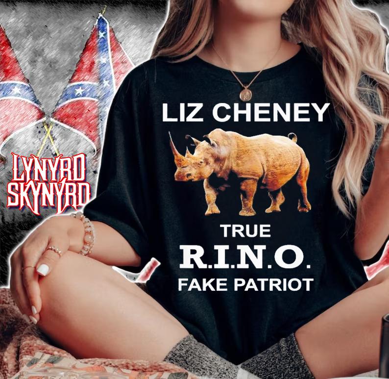 Liz Cheney True RINO Fake Patriot For President 2024 Election Cheney T-Shirt t-shirt