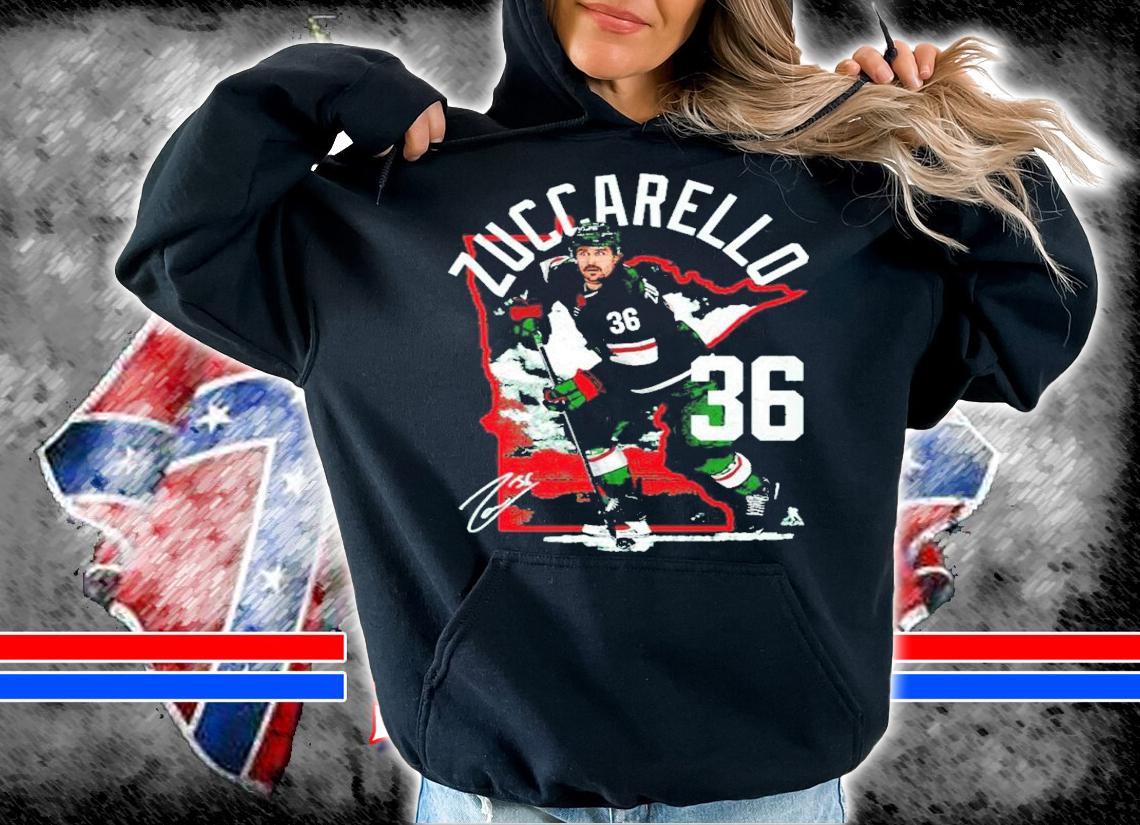 Mats Zuccarello Minnesota State Outline Hockey Signature Shirt t-shirt hoodie