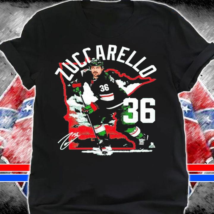 Mats Zuccarello Minnesota State Outline Hockey Signature Shirt t-shirt shirt