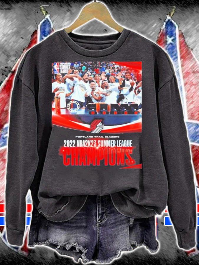 Portland Trail Blazers Team 2022 NBA 2K23 Summer League Champions Shirt t-shirt sweatshirt