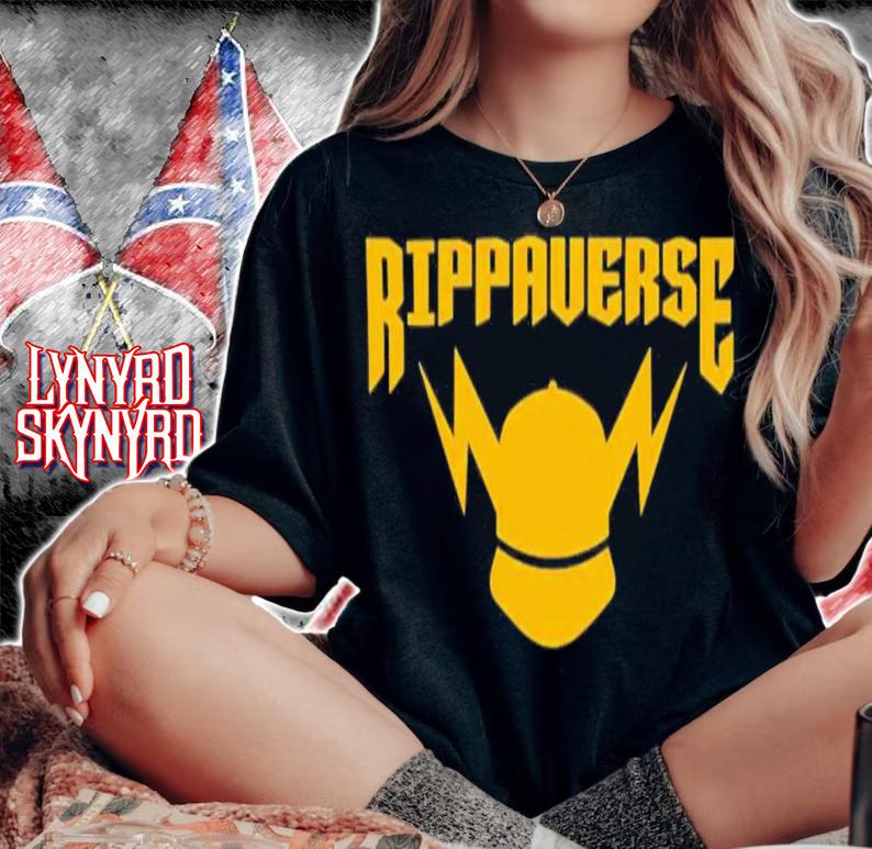 Rippaverse Hats Eric July Rippaverse Logo T-Shirt t-shirt woman shirt