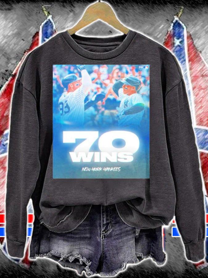 70 Wins New York Yankees Baseball Shirt t-shirt sweatshirt