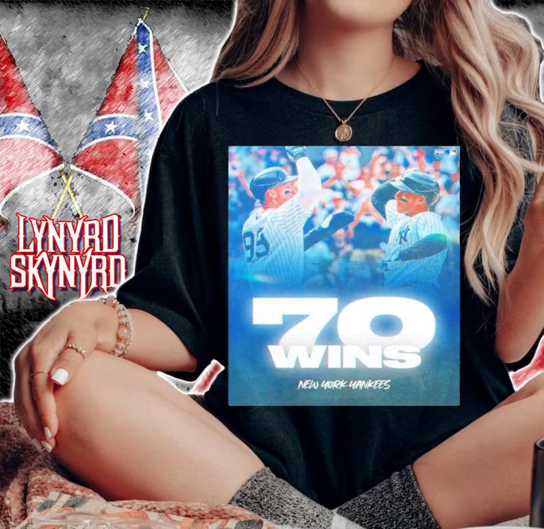 70 Wins New York Yankees Baseball Shirt t-shirt woman shirt