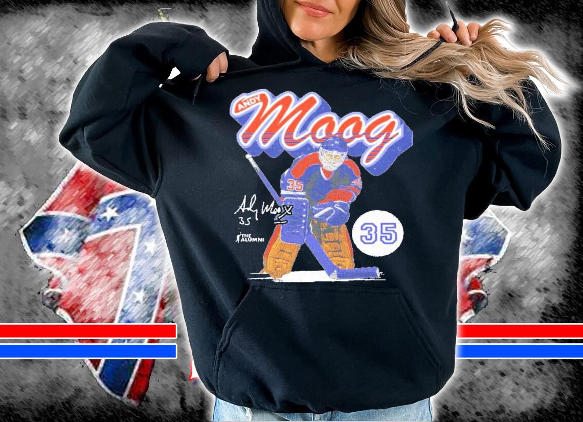 Andy Moog Edmonton Retro Script Hockey Signatures Shirt t-shirt