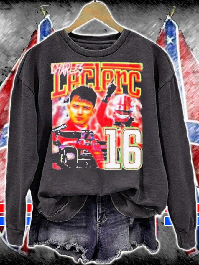 Charles Leclerc Formula 1 Racing Team Scuderia Ferrari 90s Vintage X Bootleg Style Rap T-Shirt t-shirt sweatshirt