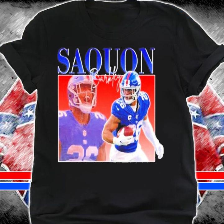 Saquon Barkley New York Giants Vintage Retro 90s shirt t-shirt shirt