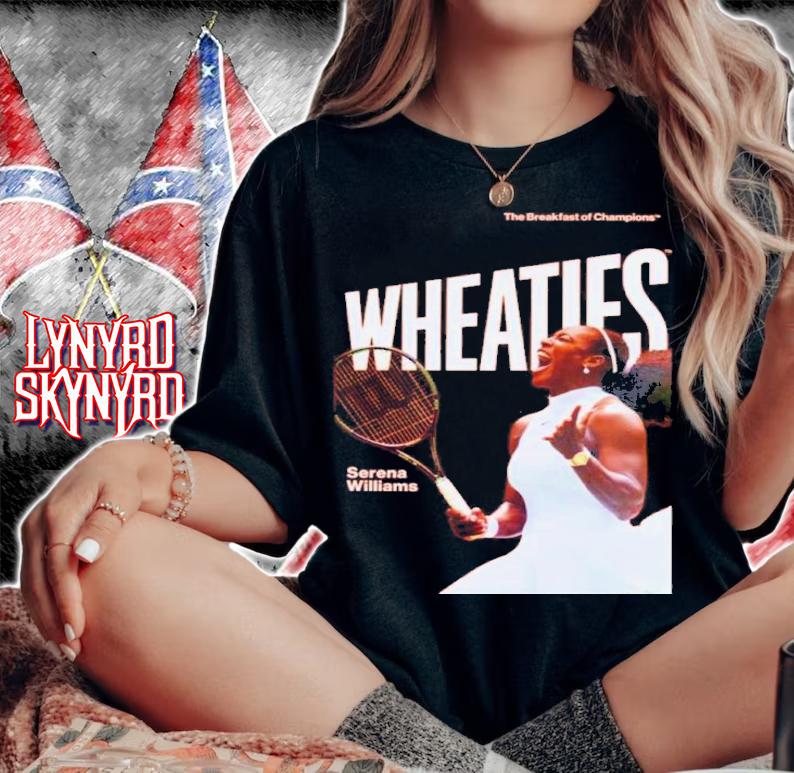 Serena Williams Wheaties Tennis Player Shirt t-shirt woman shirt