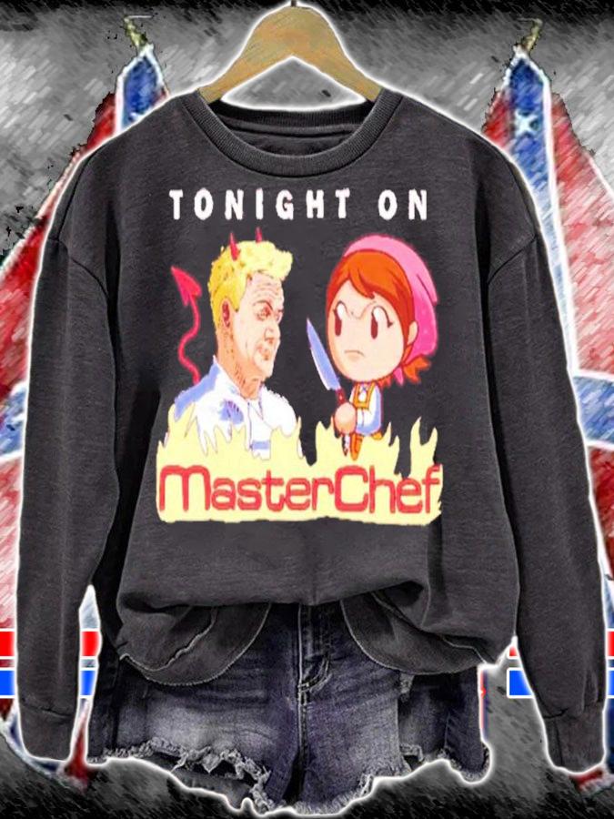 Tonight on Masterchef Gordon Ramsay and Cooking Mama shirt t-shirt sweatshirt
