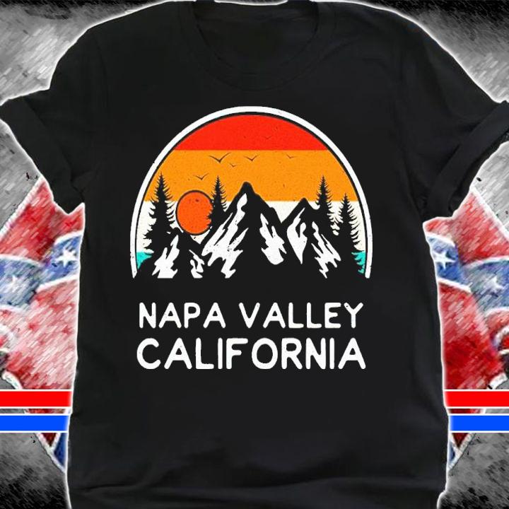 Vintage Napa Valley California Mountains Hiking Souvenir T-Shirt t-shirt