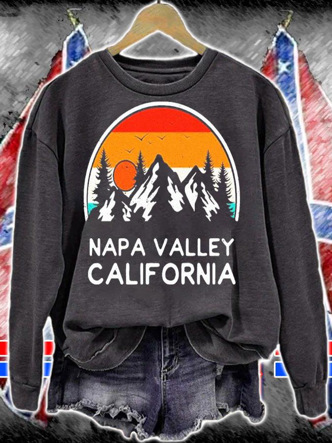 Vintage Napa Valley California Mountains Hiking Souvenir T-Shirt t-shirt