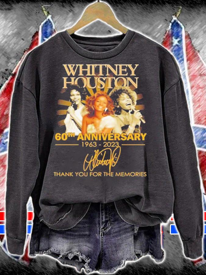 Whitney Houston 60th Anniversary 1963-2023 Signatures Thank You For The Memories Shirt t-shirt